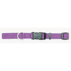 Coastal Adjustable Nylon Dog Collar with Plastic Buckle Purple 3-4 in x 14-20 in